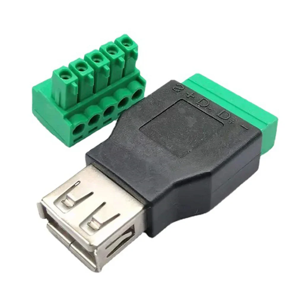 Adattatore USB Terminale connettore schermato USB 2.0 50 53mm Accessori tipo A Apparecchiature elettriche Maschio Femmina a 5P