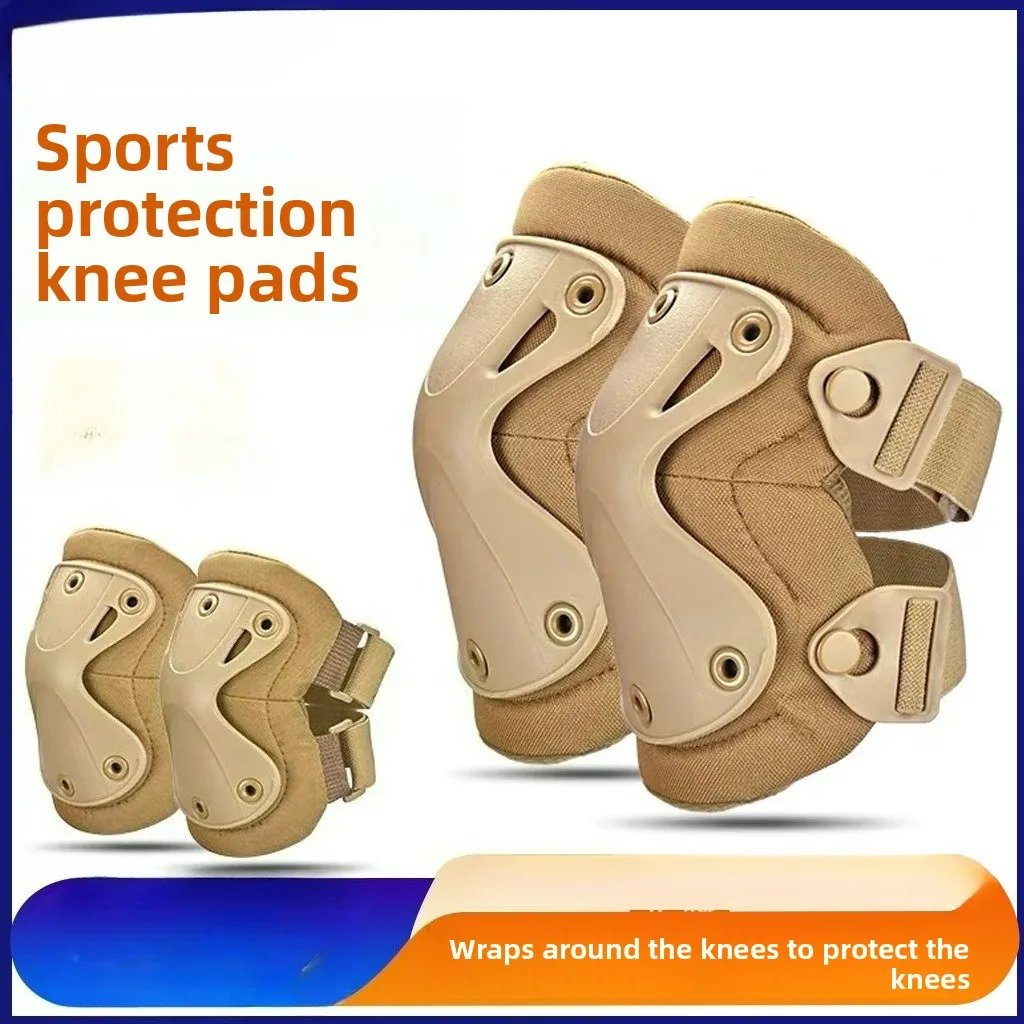 Transformers Knee Pads and Elbow Pads Four-piece Set CS Sports Protective Gear Soft Shell Outdoor Crawling Training Protective