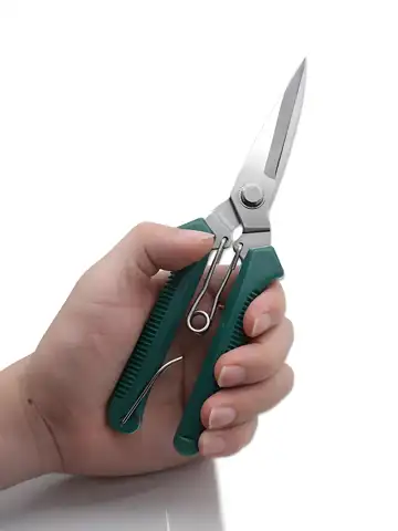 190mm Garden Pruning Shears for Bonsai, Straight Head, Stainless Steel Blade, Non-slip Handle, Handy Trimming Tool for Home Use