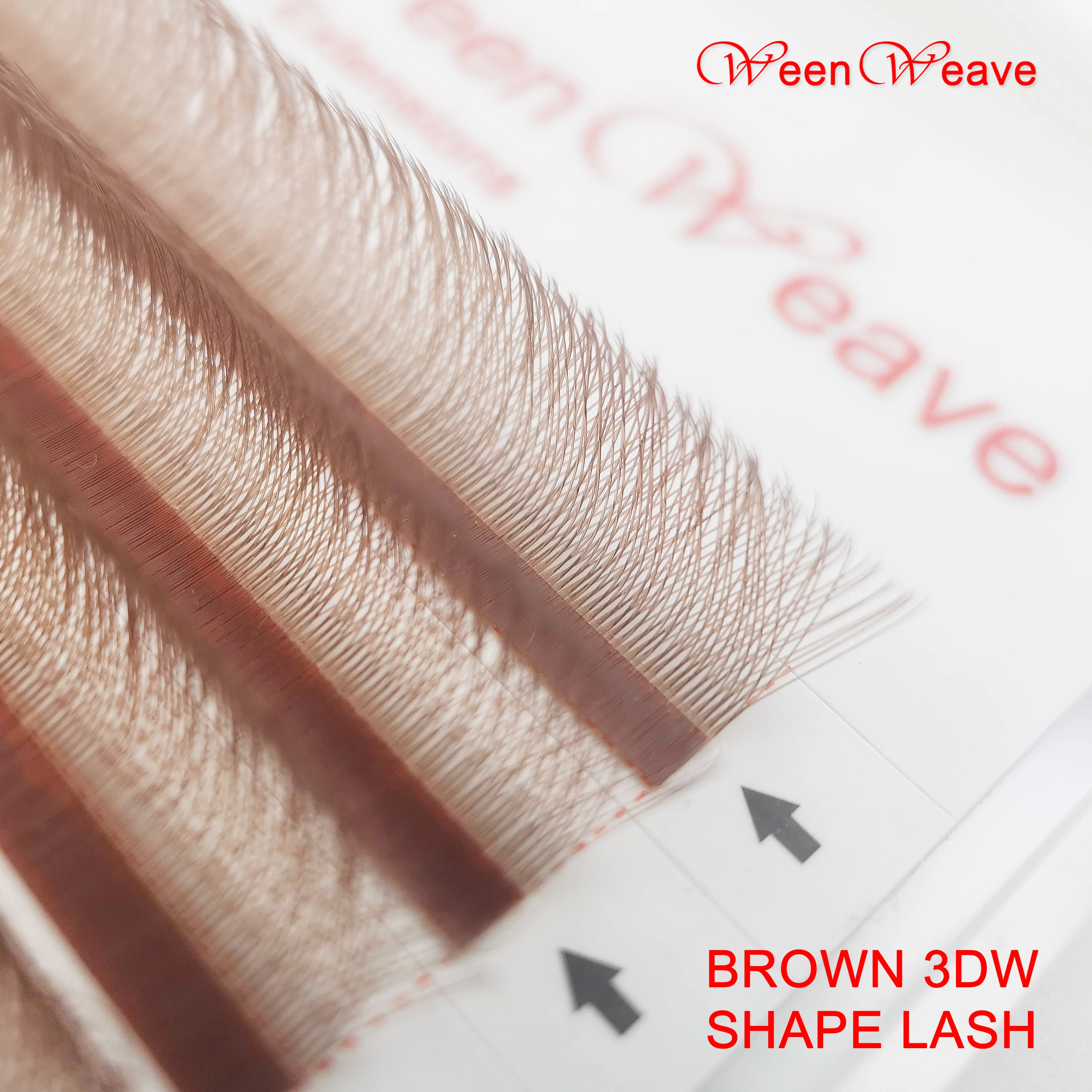 

WeenWeave 3DW Brown W Shape Lash Extensions 7-15mm Automatic Flowering Premade Fans Natural Soft Individual Lash