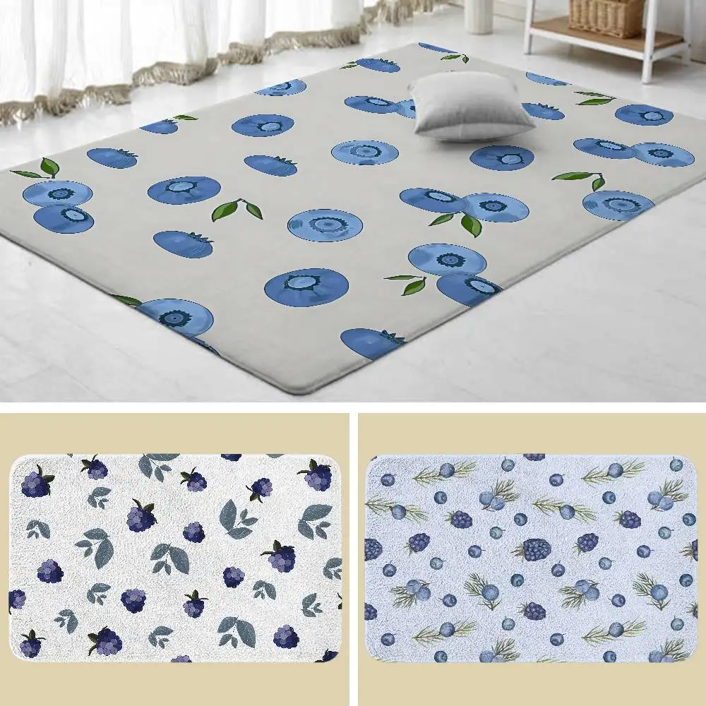 

Черничный напольный коврик, впитывающий коврик для ванной комнаты, простой дверной грязеотталкивающий коврик, домашний кухонный коврик, коврик для ног, коврик для входа