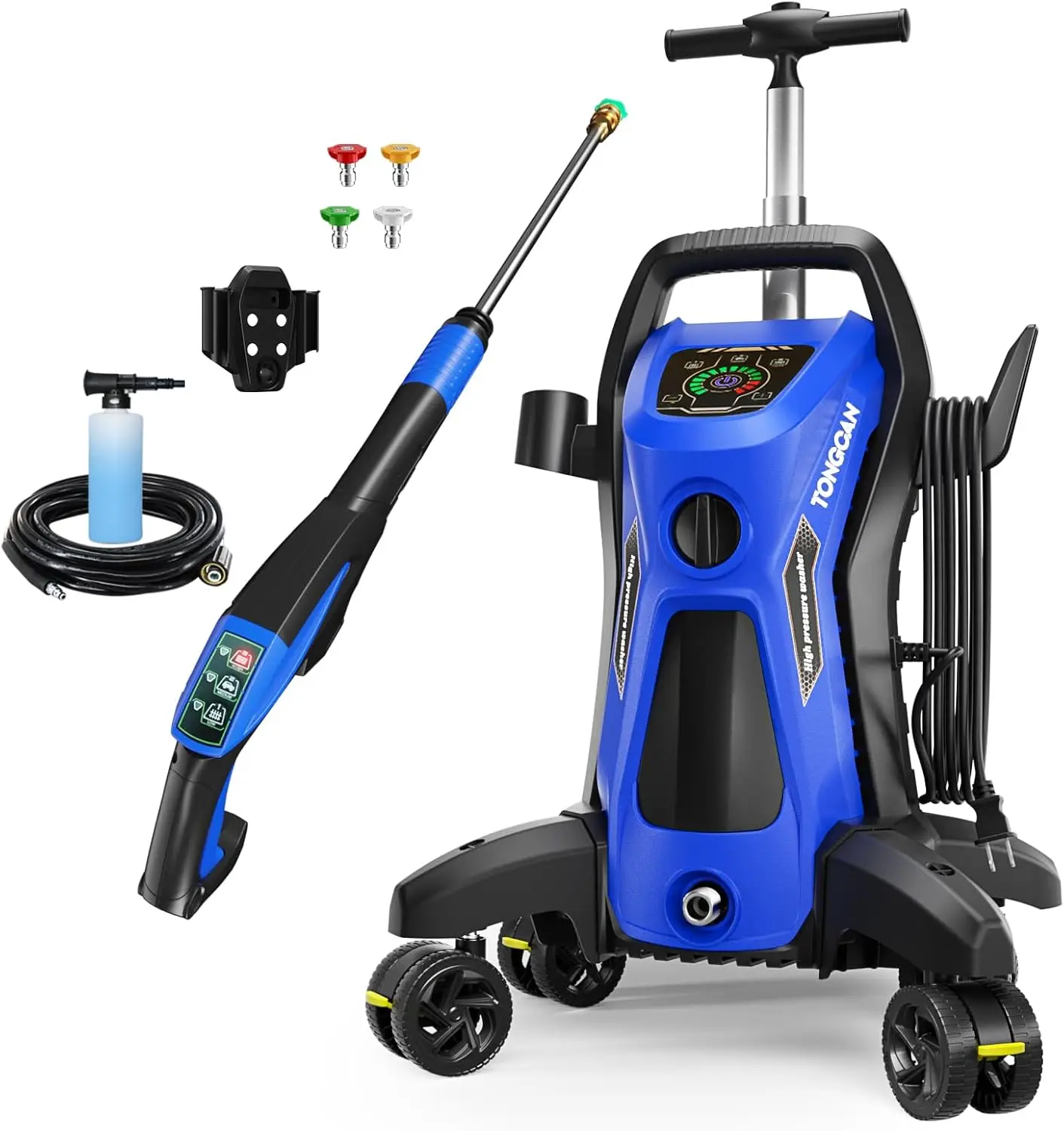 

Electric Pressure Washer 5000PSI-max 2.9GPM Pressure Washer Electric Powered with Upgrade Spray Handle Smart Control and 4 Anti-