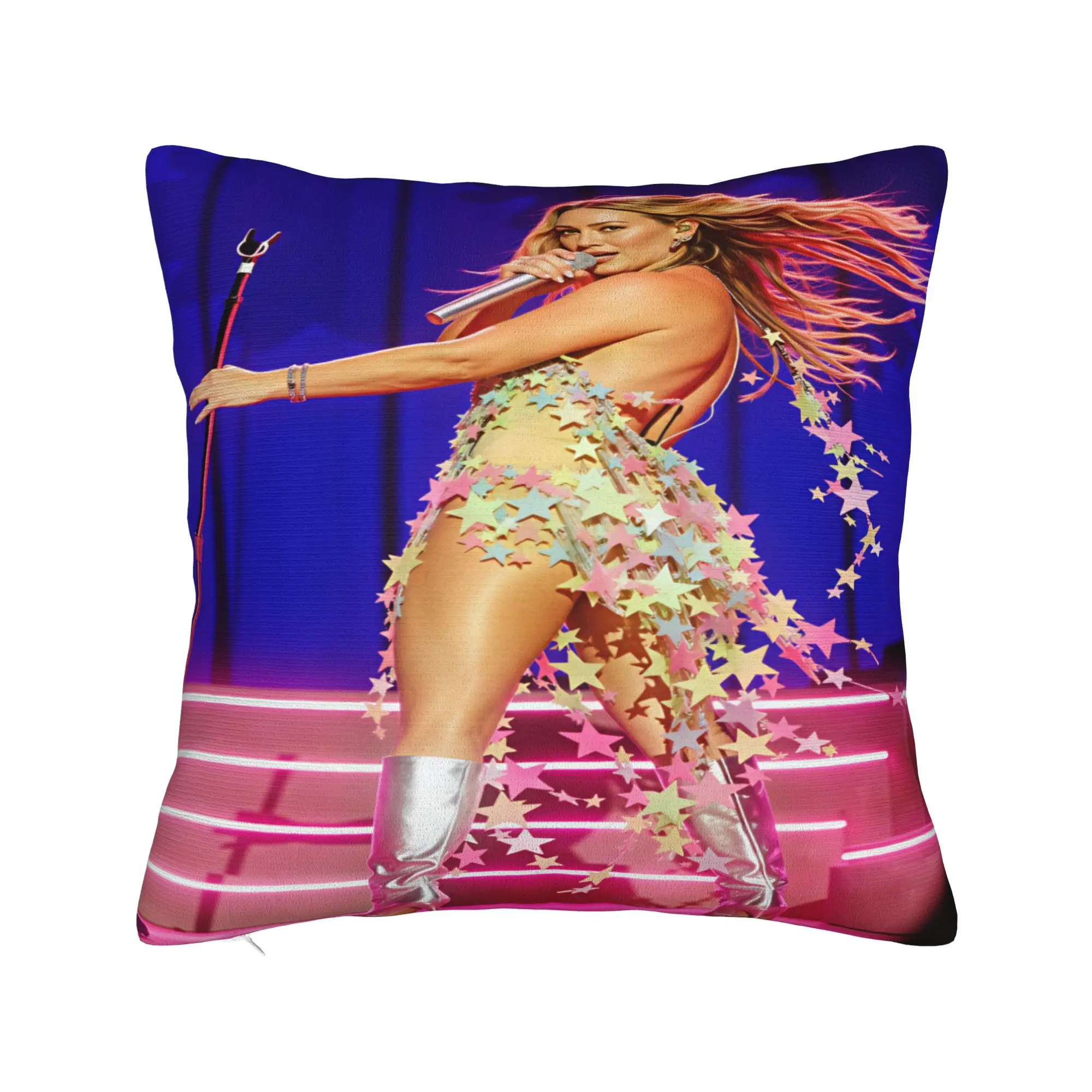 Hilary Duff Lucky Me Tour Pillow Cover  Graphic Cushion Cover Fashion Pillow Case For Living Room Bed Chair