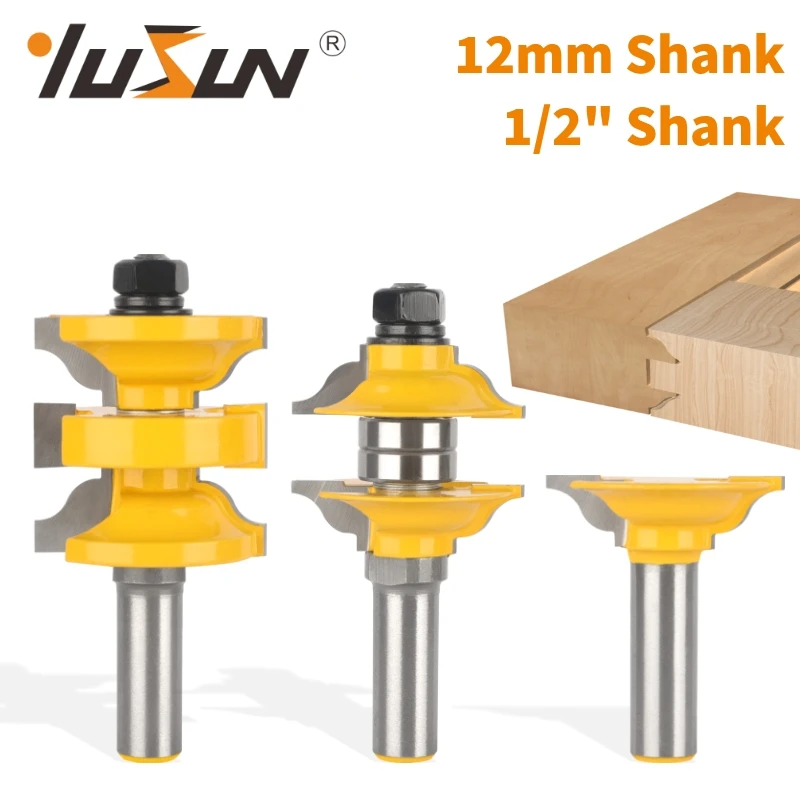 YUSUN  Entry Interior Tenon Door  Cutter Series Router Bit Wood Cutters Woodworking Milling Cutter For Wood Bit Face Mill