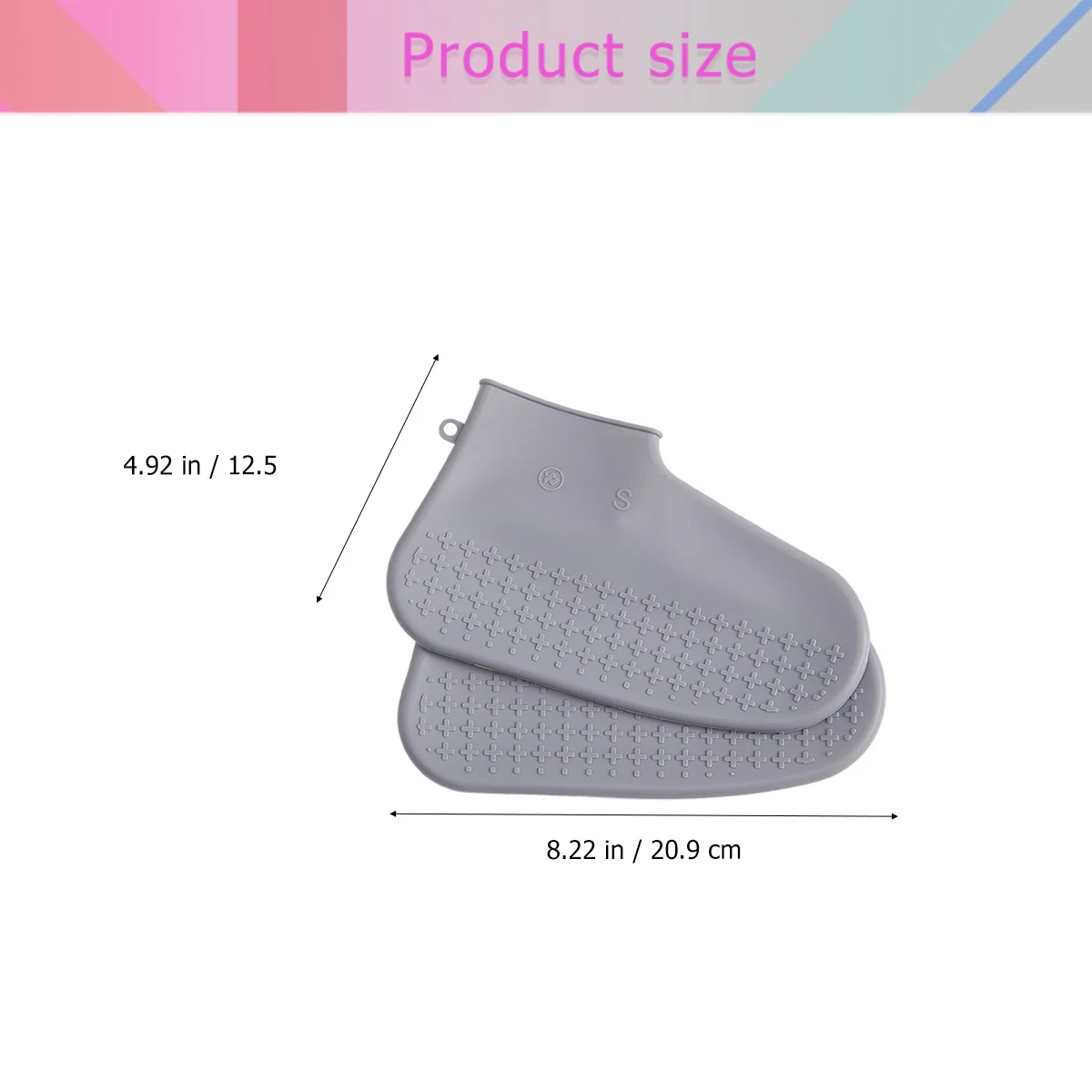 

Shoe Cover Anti Slip Rain Proof Covers Reusable Non-slip for Shoes Waterproof Outdoor Grey Man