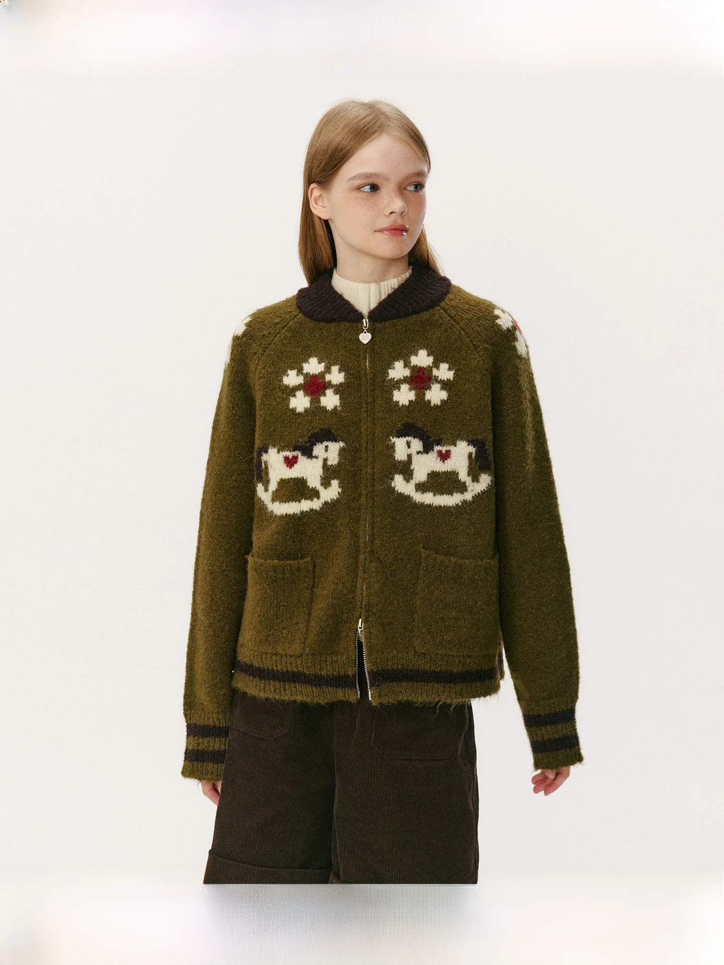 

WhyBerry Knitted Design Sweater Lazy Open Cardigan Coat Fun Leisure Sle Women's Premium Faion Autumn Winter Clothes