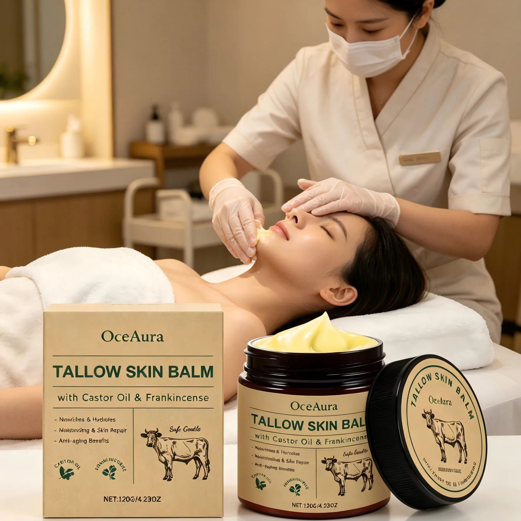 OceAura Tallow Balm Anti Aging - Anti-Aging Face Cream 评论和价格
