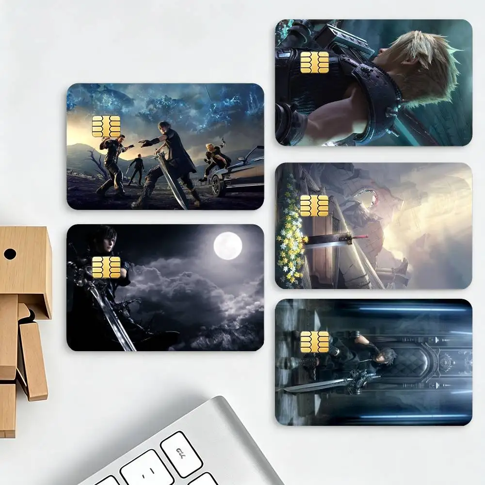 Game Final Fantasy HD Credit Card Stickers Game Card Decal Small Chip Waterproof Sticker Gift Decor