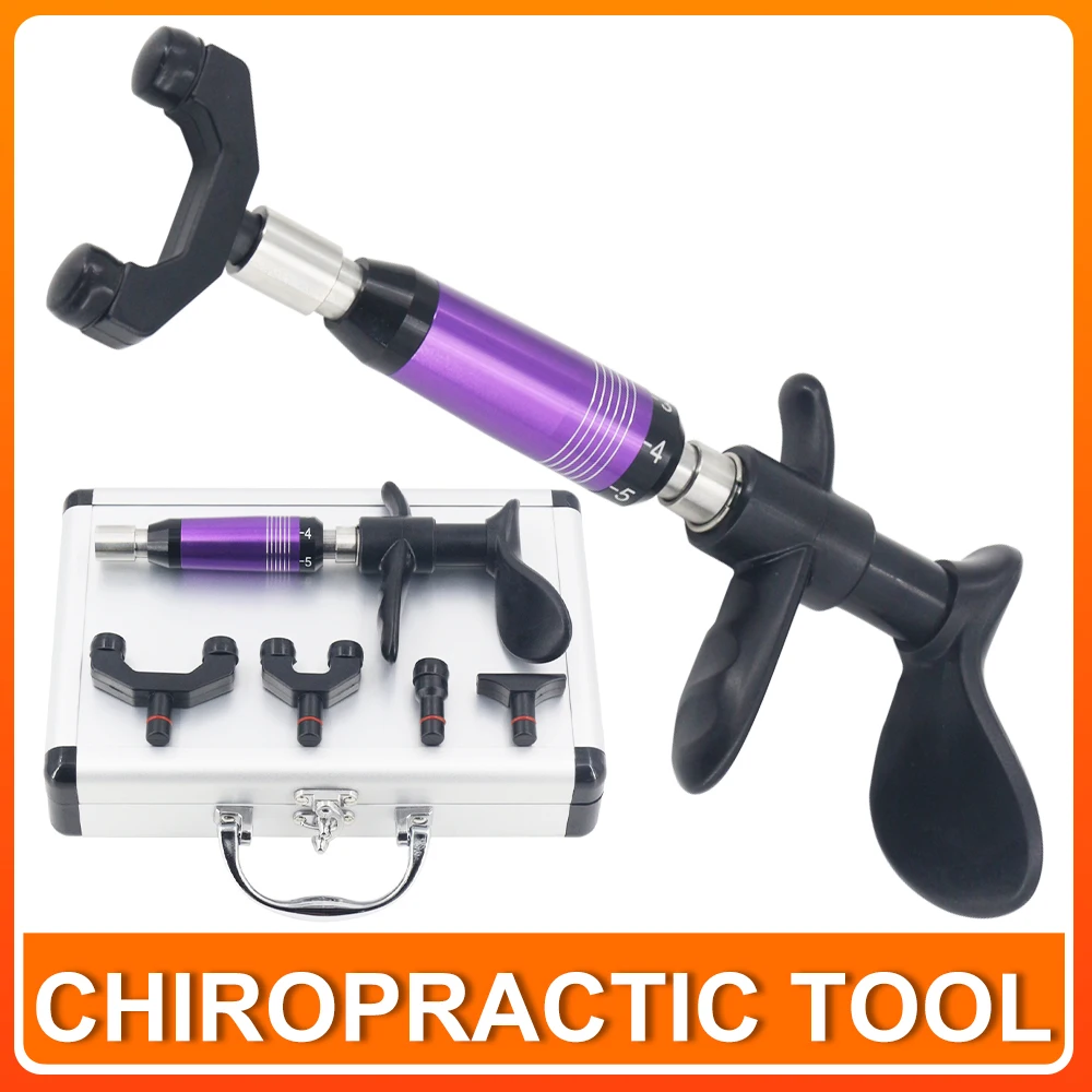 

4 Heads Adjustable Intensity Correction Gun Therapy Limbs Chiropractic Adjusting Instrument Fascia Manual Massager Health Care