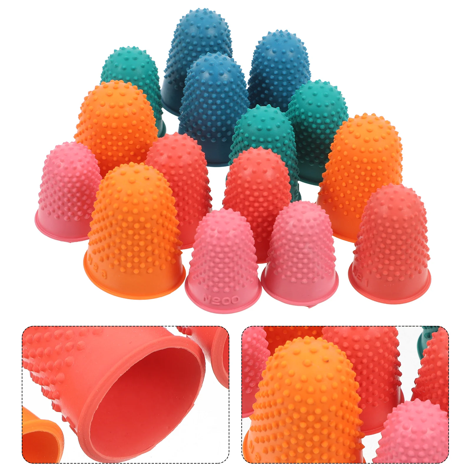 15 Pcs Rubber Finger Protection Tape Electrician Gloves Baseball Guard Basketball Cots Assorted Sizes Cash Count Office