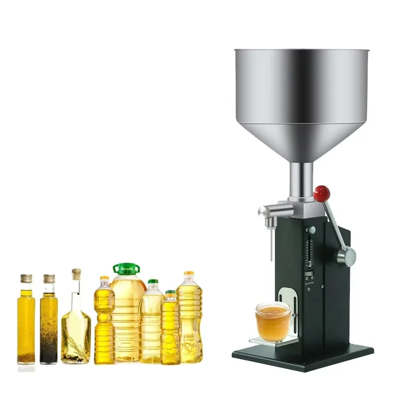 A03 5-50ml 10-100ml stainless steel bottle shampoo cosmetics manual tank filling machine