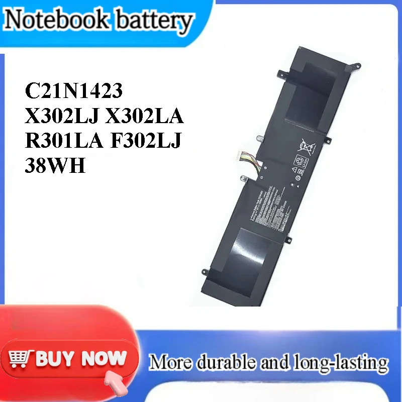 for ASUS C21N1423 Battery for X302LJ X302LA R301LA F302LJ Notebook Laptop Replacement Rechargeable Li-ion Power Supply