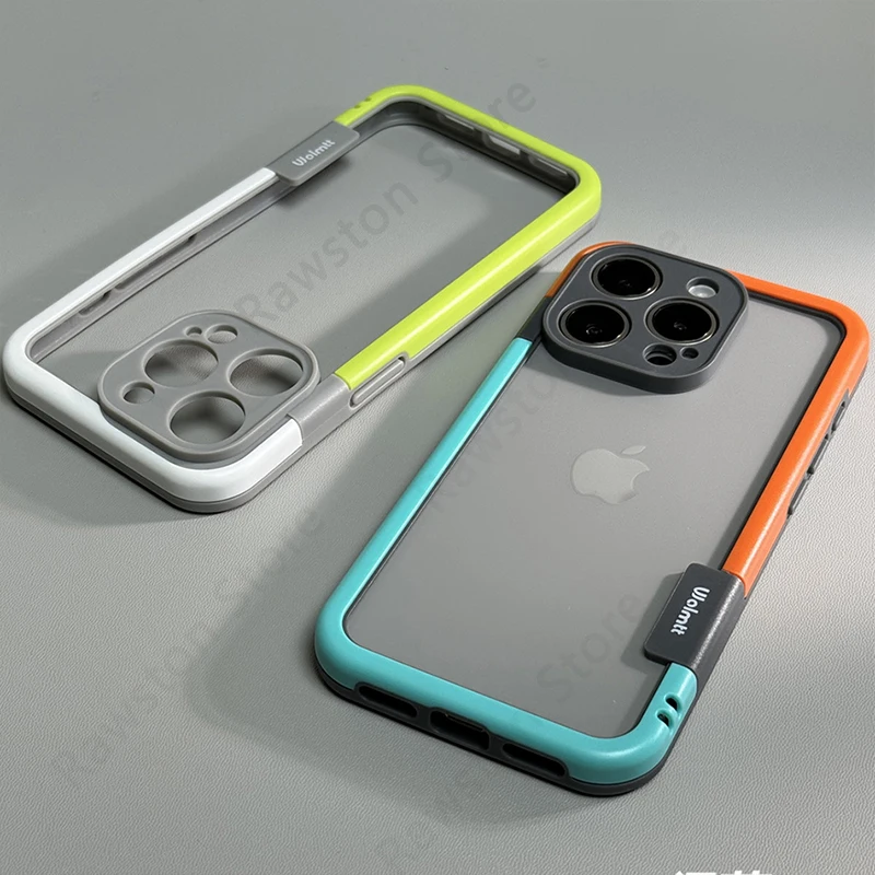 Shockproof Soft Silicone Frame Phone Case for iPhone 17 Pro Max 13 14 15 16 Plus NoBack Heat Dissipation Protection Bumper Cover - náhled 2