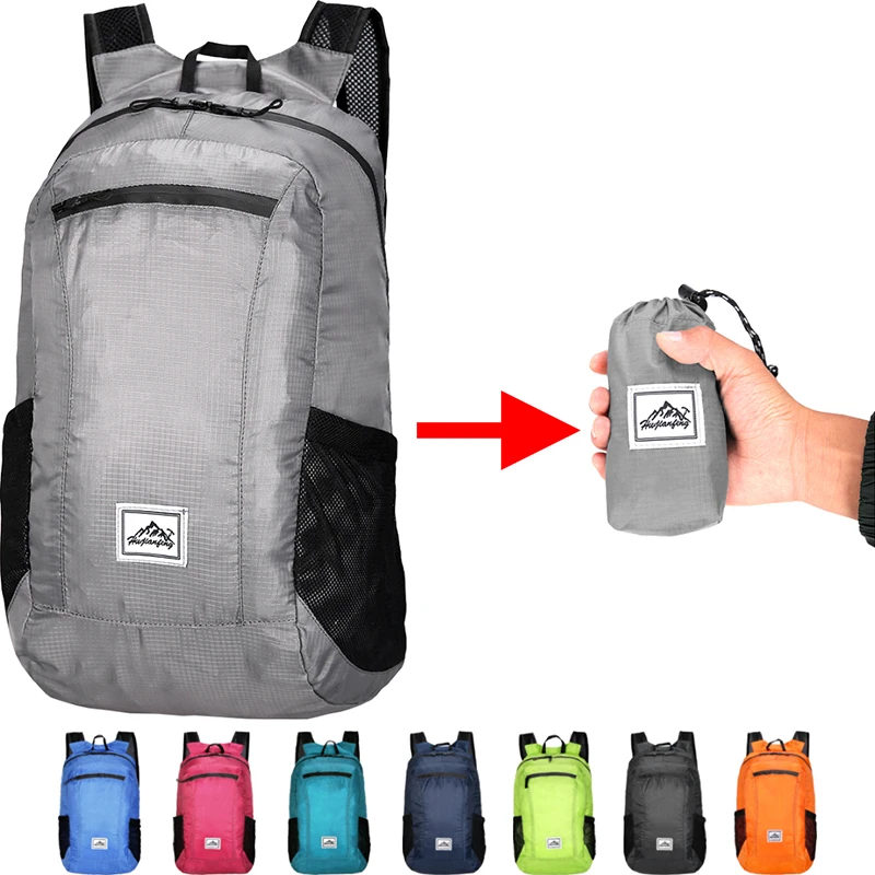 Portable Foldable Backpack Folding Mountaineering Bag Ultralight Outdoor Climbing Cycling Travel Knapsack Hiking Daypack