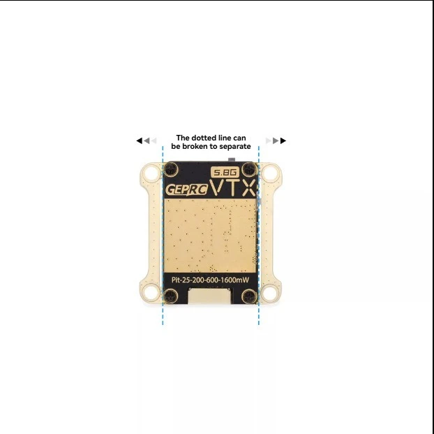 

For GEPRC RAD VTX 5.8G 1.6W Image Transmission High Power Transmitter Drone Accessories Image Transmission