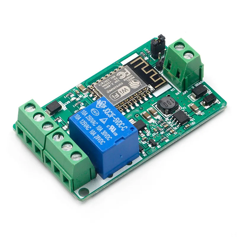 ESP8266 ESP-12F WIFI Wireless Module 1 Channel Relay Shield Overcurrent Protection WiFi Network Relay Module 10A 220V DC 7-30V