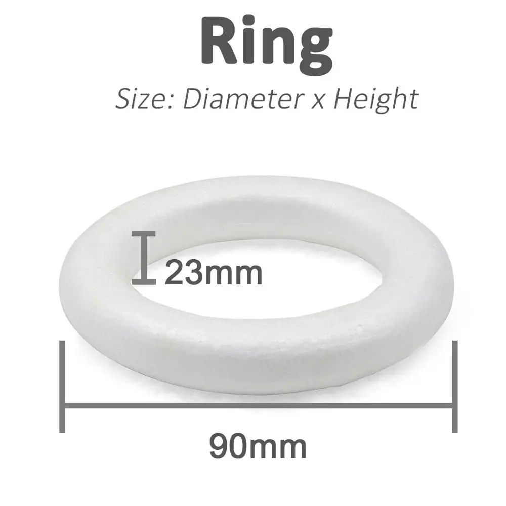 

DIY Xmas Decor Party Round Donuts Mould Foam Ring Craft Material