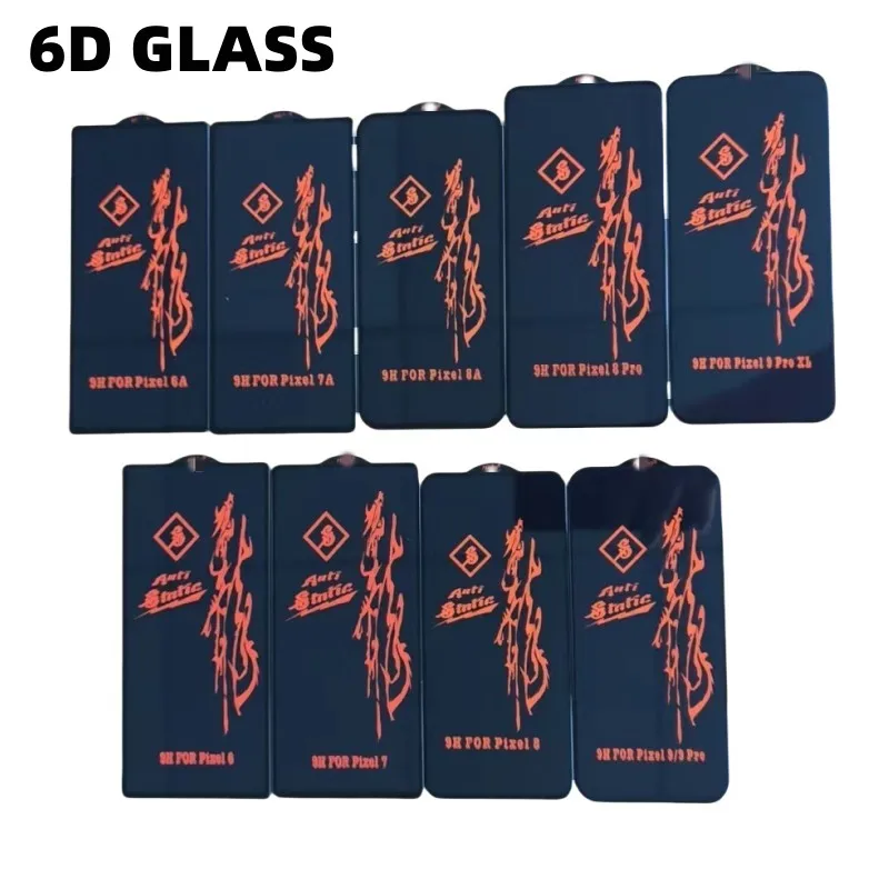 

6D Screen Protecror Glass For Google Pixel 9 Pro XL 7 7A 8 8A 6 6A Tempered Glass For Pixel 9 Pro 8 Pro protective Glass Film