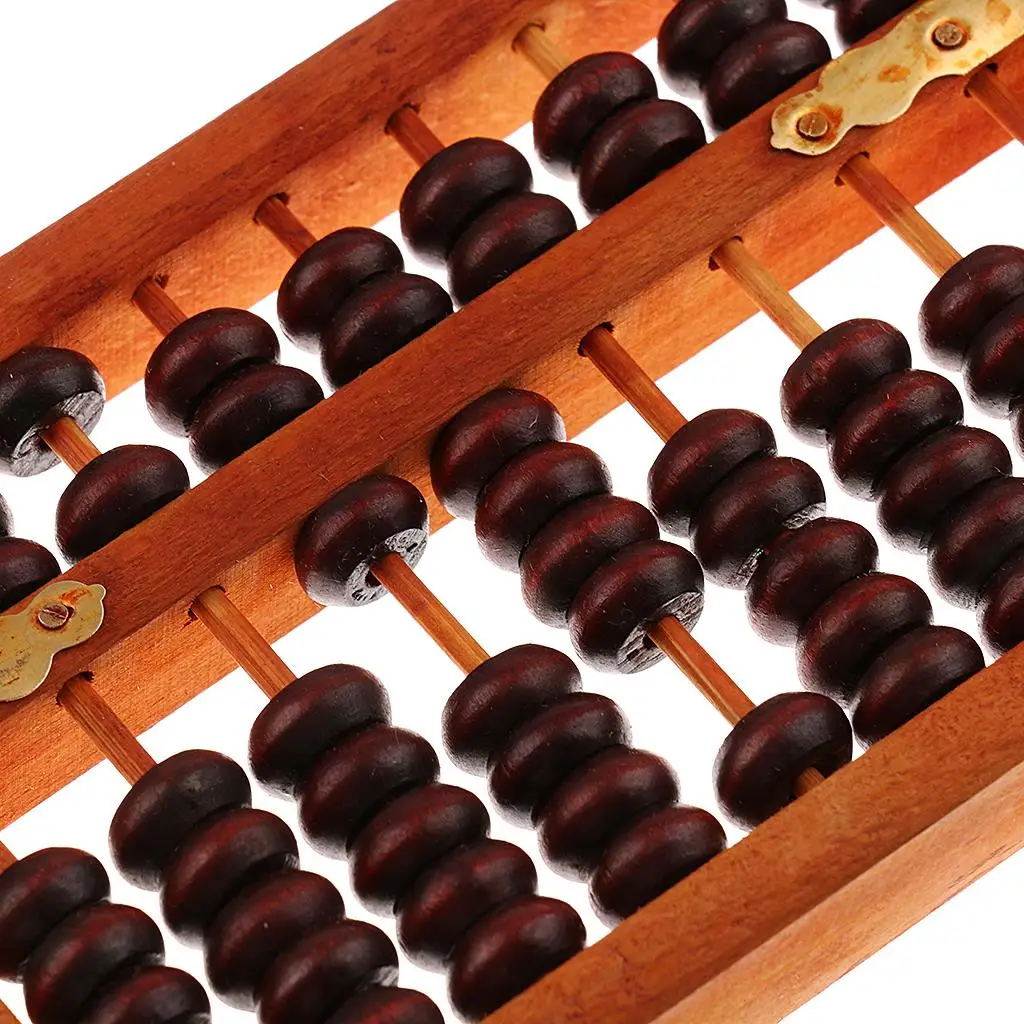 Vintage Abacus Wood Bead Calculator Educational Counting Tool Ancient Arithmetic Device for Study