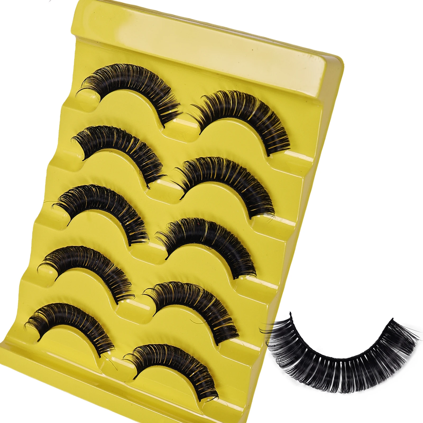 15 أزواج/25 أزواج جلدة DD الروسية الرموش الصناعية الرموش وهمية قابلة لإعادة الاستخدام ثلاثية الأبعاد رقيق الرموش الصناعية رمش تمديد #2