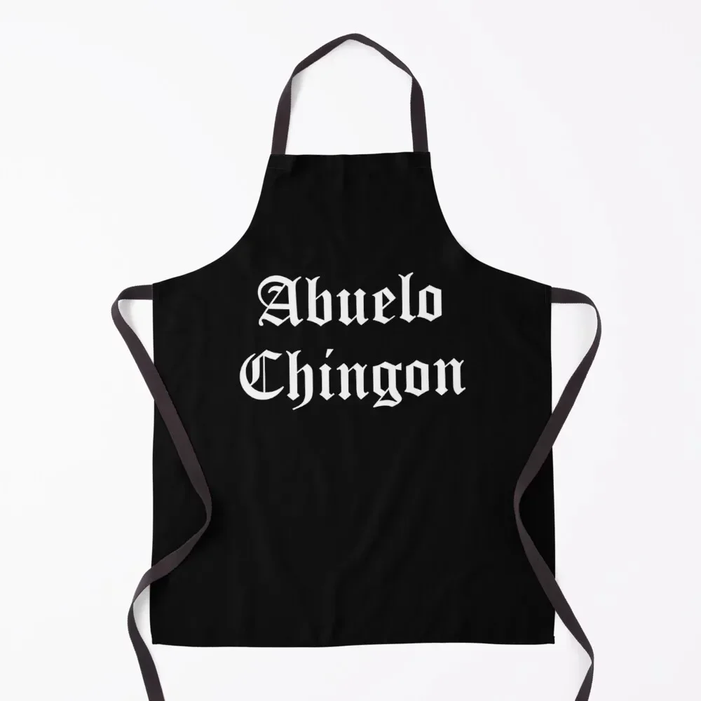 

Abuelo Chingon Old English Apron Chef Uniform Women Waiter Uniforms Apron