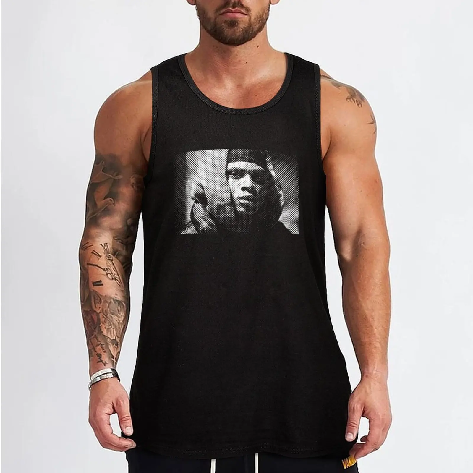 Bodie Broadus The Wire Tank Top gym clothes man fitness summer clothes for men gym accessories man Men's summer t-shirt