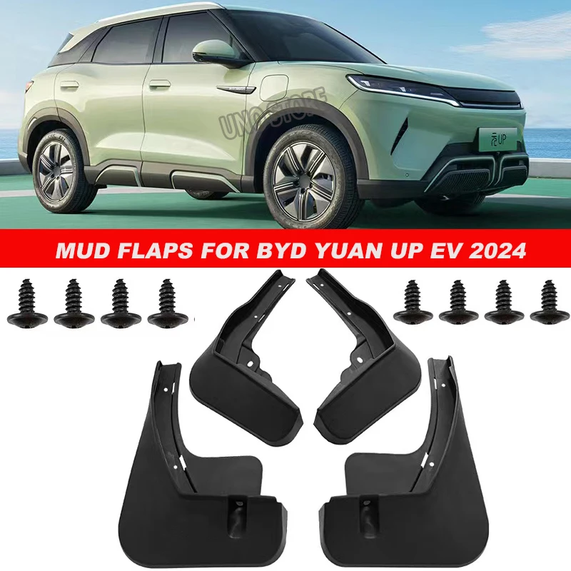 Mud Flaps For BYD Yuan UP EV 2023 2024 Mudflaps Splash Guards Mud Flap Front Rear Mudguards Fender for BYD Yuan up