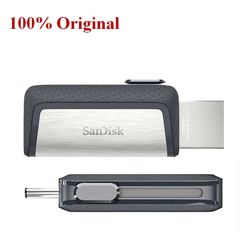 SanDisk usb 128GB SDDDC2 Extreme high speed Type-C USB 3.1 Dual OTG USB Flash Drive 64GB 32GB Pen Drive 256GB 150M/S Pen Drives