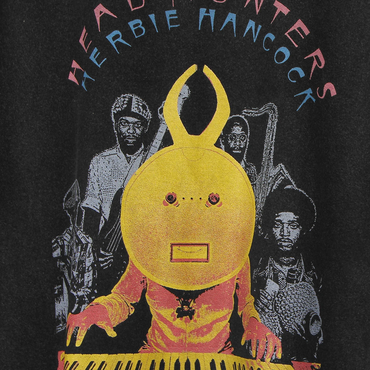 Herbie Hancock T-Shirt Head Hunters Jazz Funk Fusion Stevie Wonder Print Men Summer Washed Long Sleeves Cotton Tee Shirt