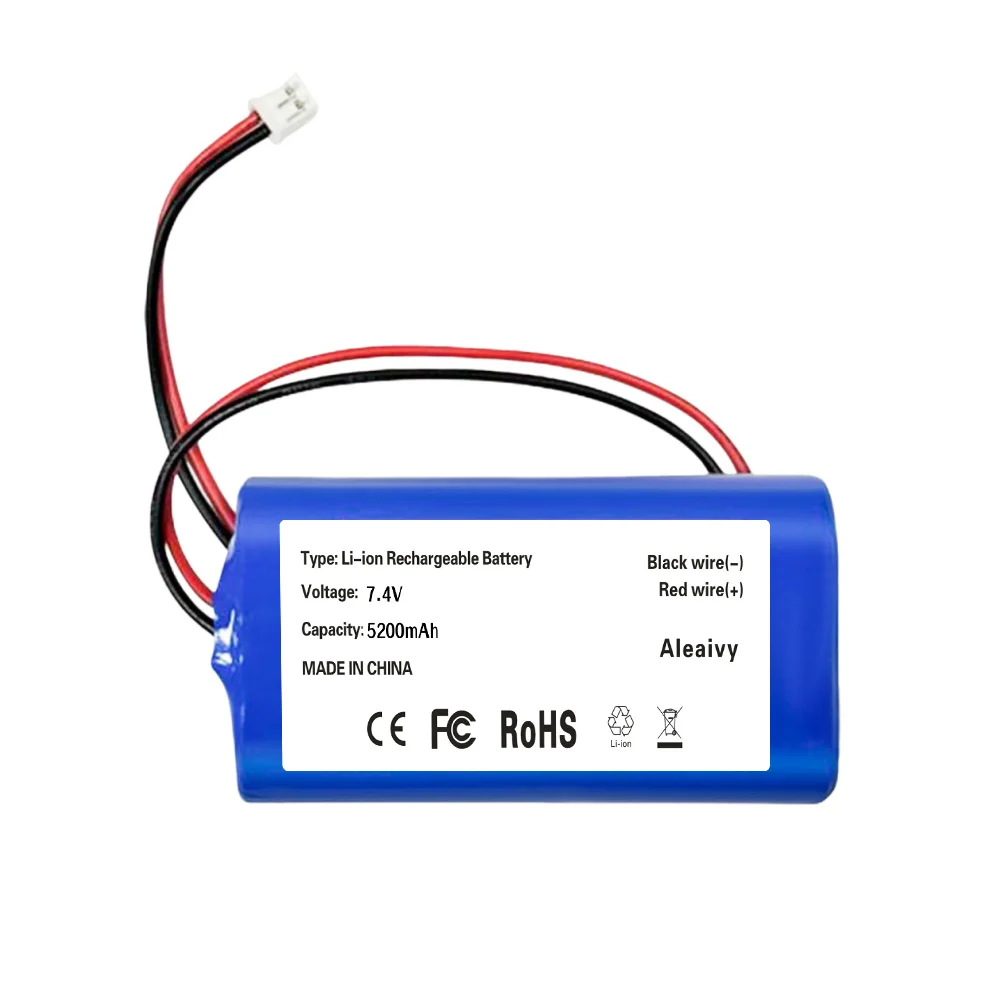 

Аккумуляторный блок 18650 2S1P 7.4V 5200mAh Li-ion с разъемом PH2.0 для мегафона/громкоговорителя, запасной аксессуар.