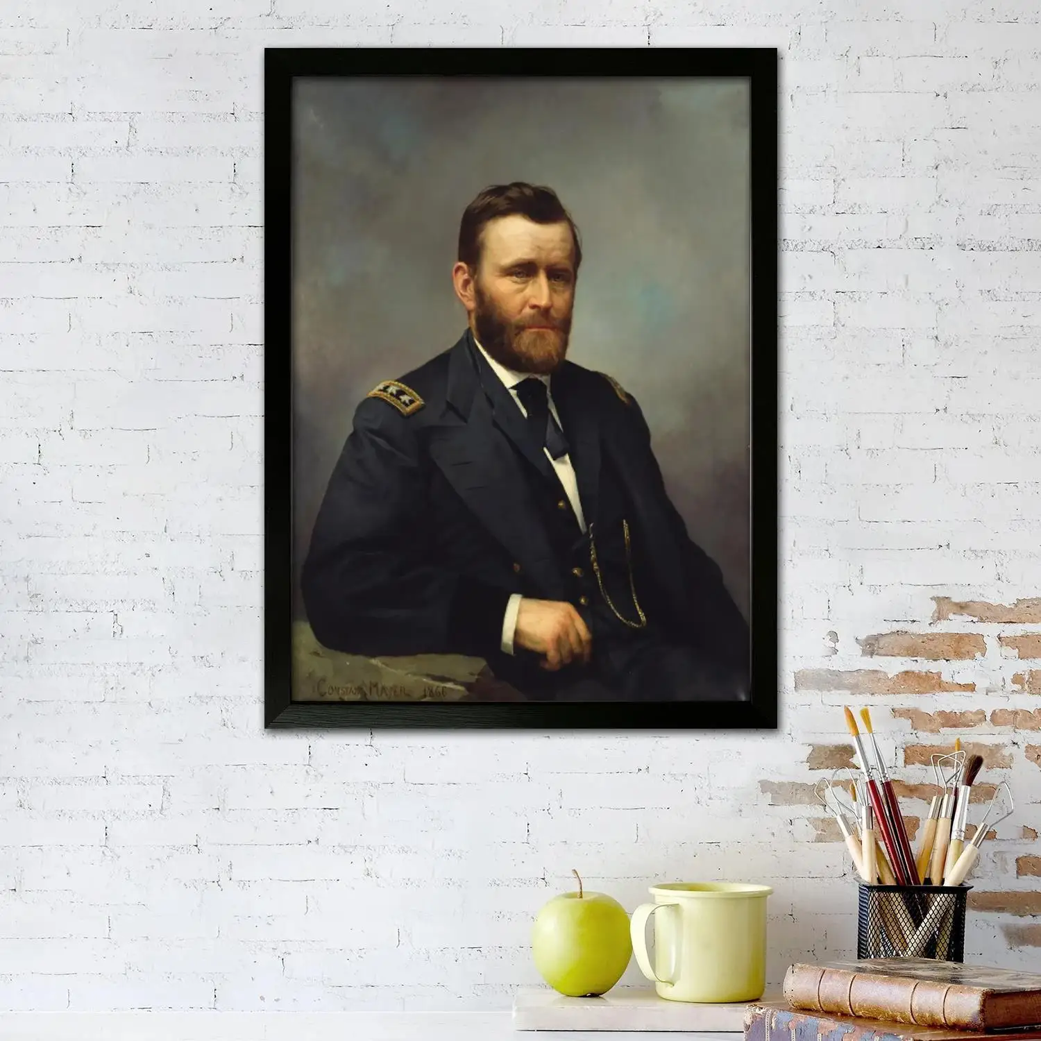 ulysses s grant president Canvas Art Poster and Wall Art, Picture Print, Modern Family Bedroom Decor,Decorative painting