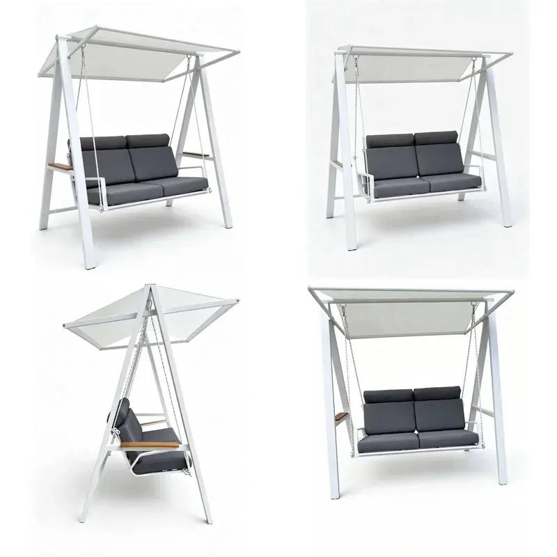 Single Person Traditional Aluminum Swing for Outdoor Furniture and Living Room