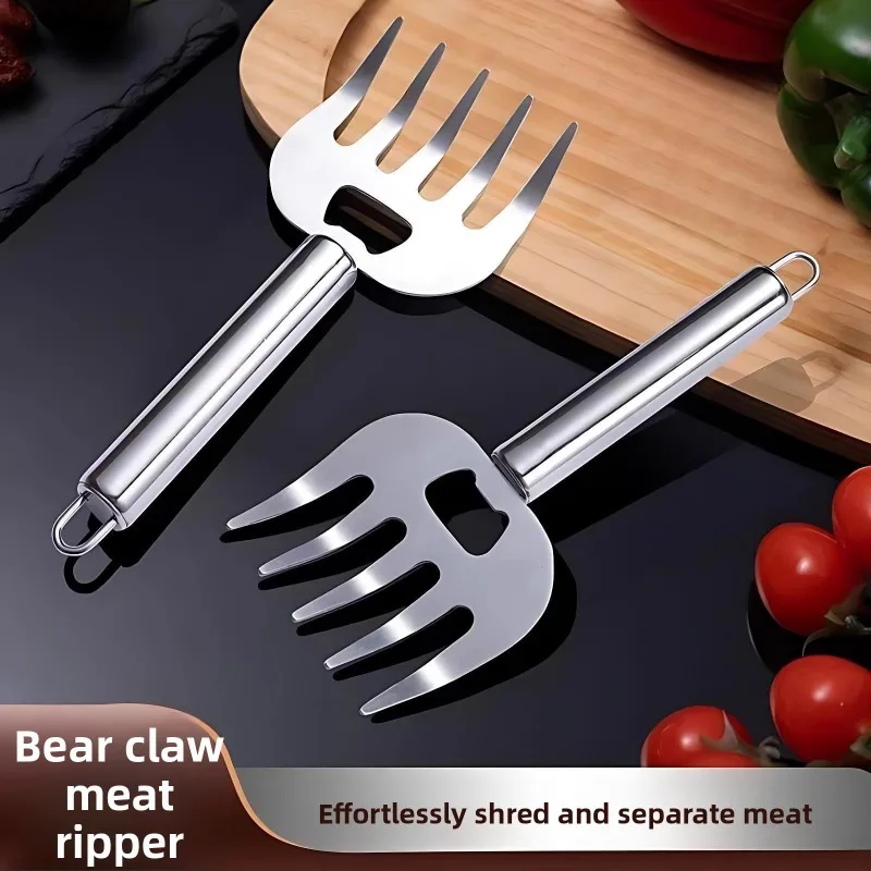 

Stainless Steel Meat Shredder Pulled Pork Puller Claw Barbecue Fork Separator Handle Meat Slicer BBQ Grill Handler Turkey Fork