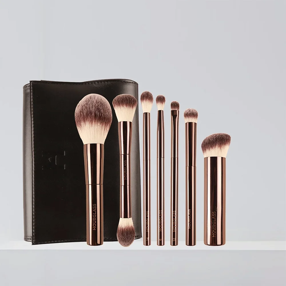Hourglass Makeup Brush Set Luxury Powder Blush Eyeshadow Crease