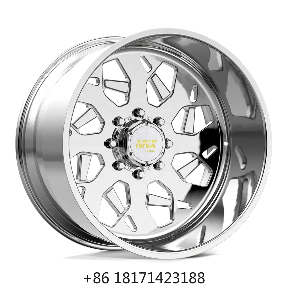 【Hot】Concave Design Forged Car Wheels 20 22 24 26 Inch 4x4 6x139.7 Off-road Polished Truck Wheels 4