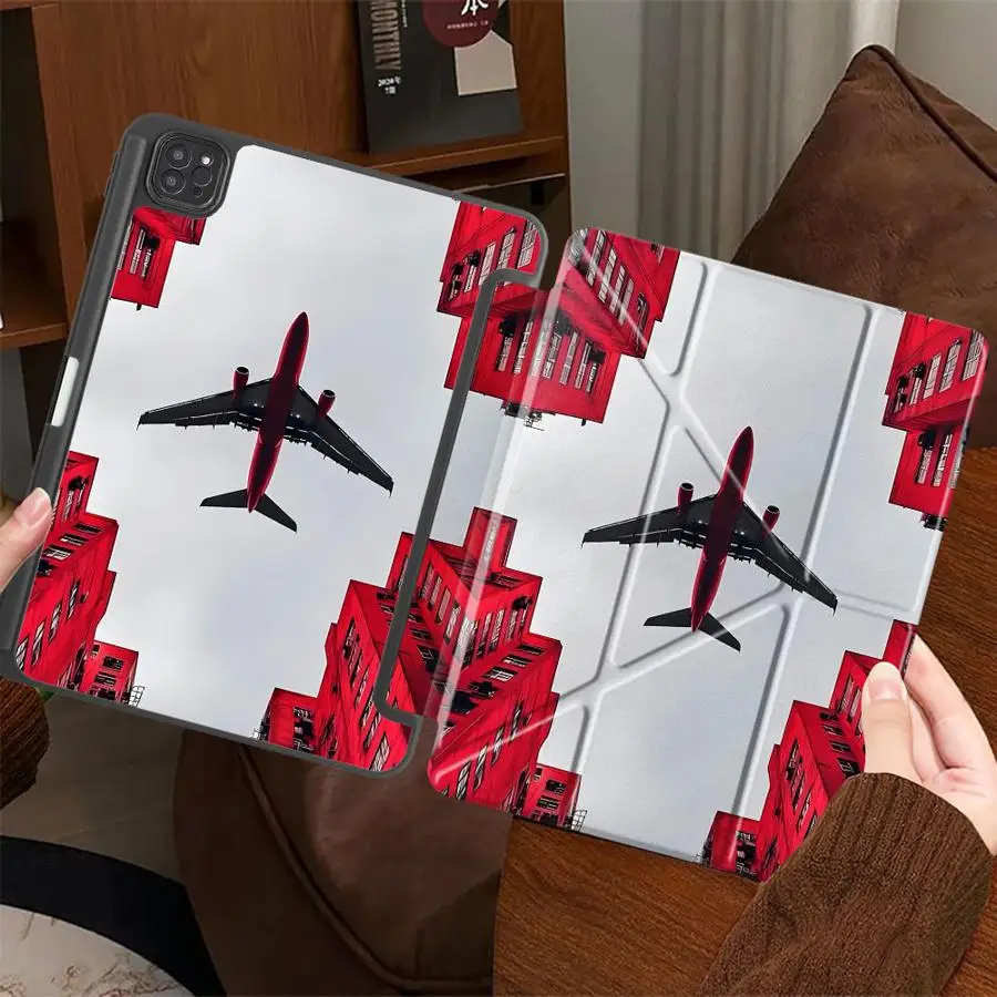 

Holder Cover Tablet Case For iPad Pro 11th 10th 9th 8th 7th 12.9inch Pro 2025 Air 4 5 M3 M2 M4 11inch Mini 6 7 Cool Plane