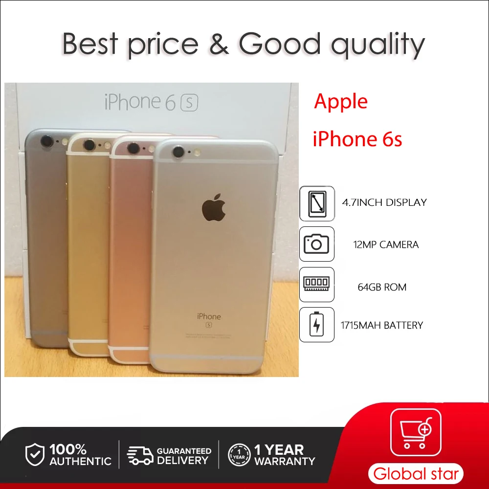 Original Apple iPhone 6s Unlocked Used IOS A9 4.7