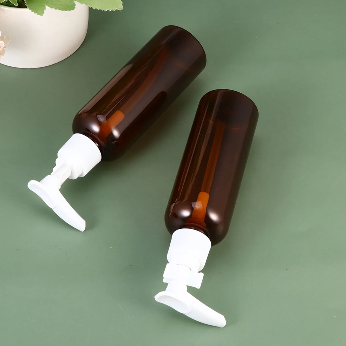 

10 pcs 100Ml Empty Lotion Bottles Lightweight Travel Dispenser For Shampoo Liquid Bottle Emulsion Bottle Skincare Tool Brown