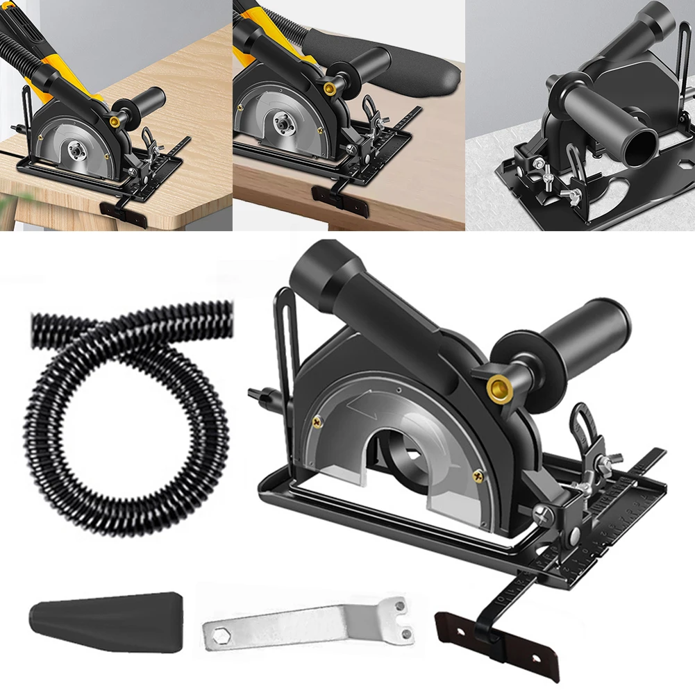 Convertidor de amoladora angular manual a soporte de Base de corte, soporte de posicionamiento modificado de profundidad de 0-40mm, estable para amoladora angular de 100-125MM