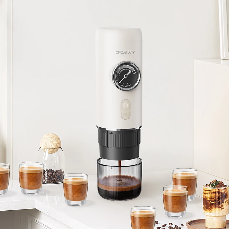 مجموعة ماكينة القهوة المحمولة، ماكينة قهوة بالكبسولات على الطراز الإيطالي الأوتوماتيكية بالكامل، ماكينة استخلاص منزلية صغيرة #1