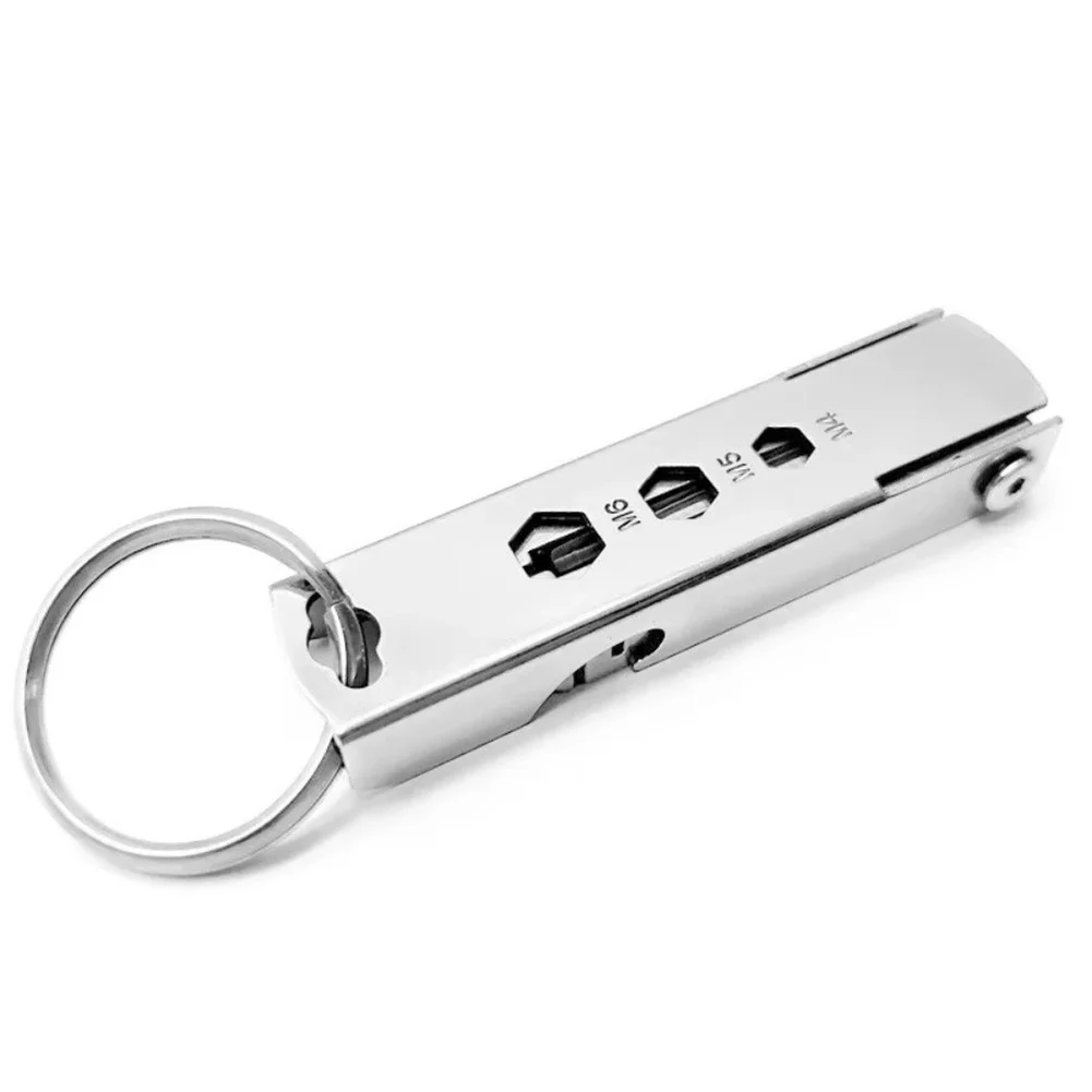 Multi-Use Stainless Steel SIM Ejector Tool Secured to Keychain for Consistent Performance in Field Office or Travel Settings