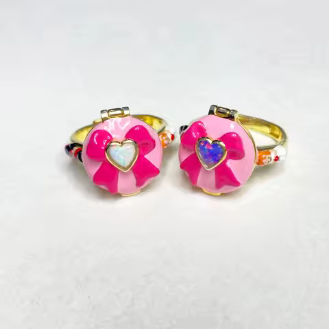 925 Sterling Silver Adjustable Nancy's Wedding Day Polly Pocket Ring For Women Girls Finger Rings Jewelry Fans Collection Gift