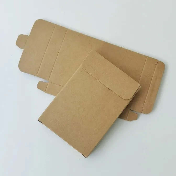 50pcs/lot Mini Envelopes Card Case Used for DIY Postcard/Card Storage 、Wedding Invitations Gift Packaging 350g Kraft Paper Box