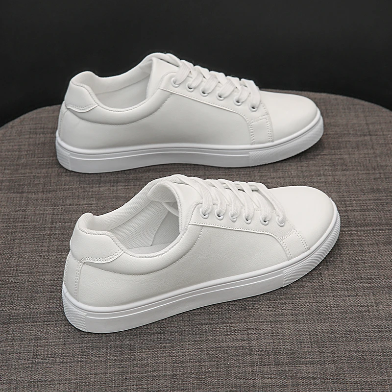 2026 جديد إمرأة أحذية رياضية تنفس أحذية مفلكنة بولي Leather أحذية منصة جلدية بيضاء الدانتيل يصل حذاء كاجوال Zapatos Mujer Zapatillas #4