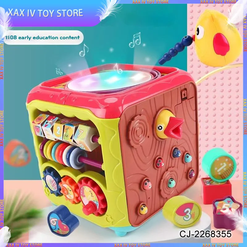 

Children Cube Tapping The Piano Multifunctional Baby Toys Six-sided Drum Music Early Childhood Education Educational Toys Gift