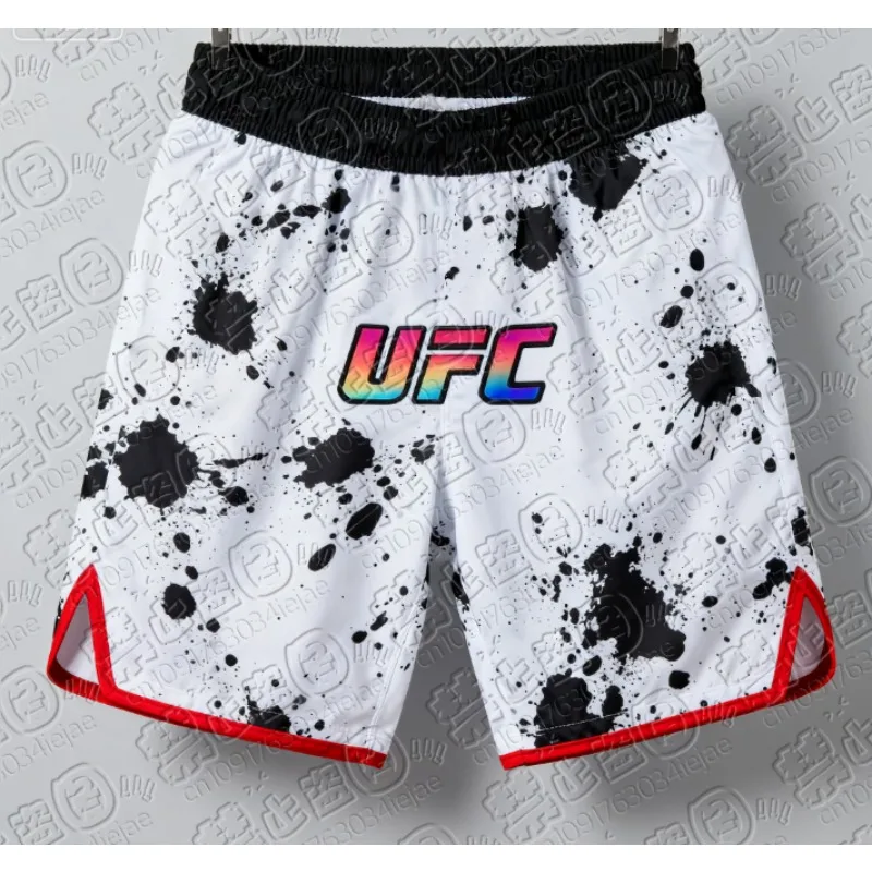 

Новинка 2023 года, боксерские шорты UFC, летние дышащие пляжные шорты для экстремальных видов спорта, 3D мужские и женские уличные повседневные шорты больших размеров