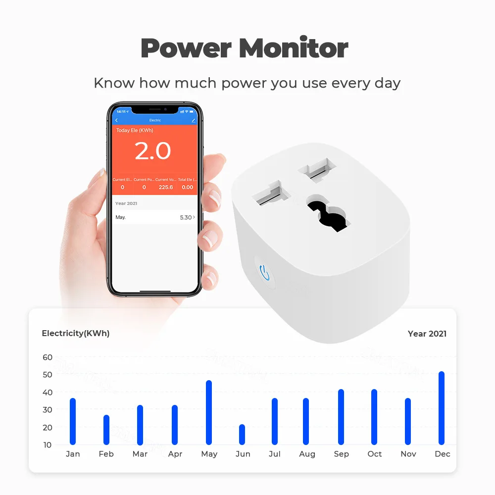 5 قطعة Tuya WiFi المنزل الذكي متعدد الوظائف قابس كهربائي التصميم الحديث اليكسا توقيت الصوت التحكم عن بعد مقبس الحائط متوافق