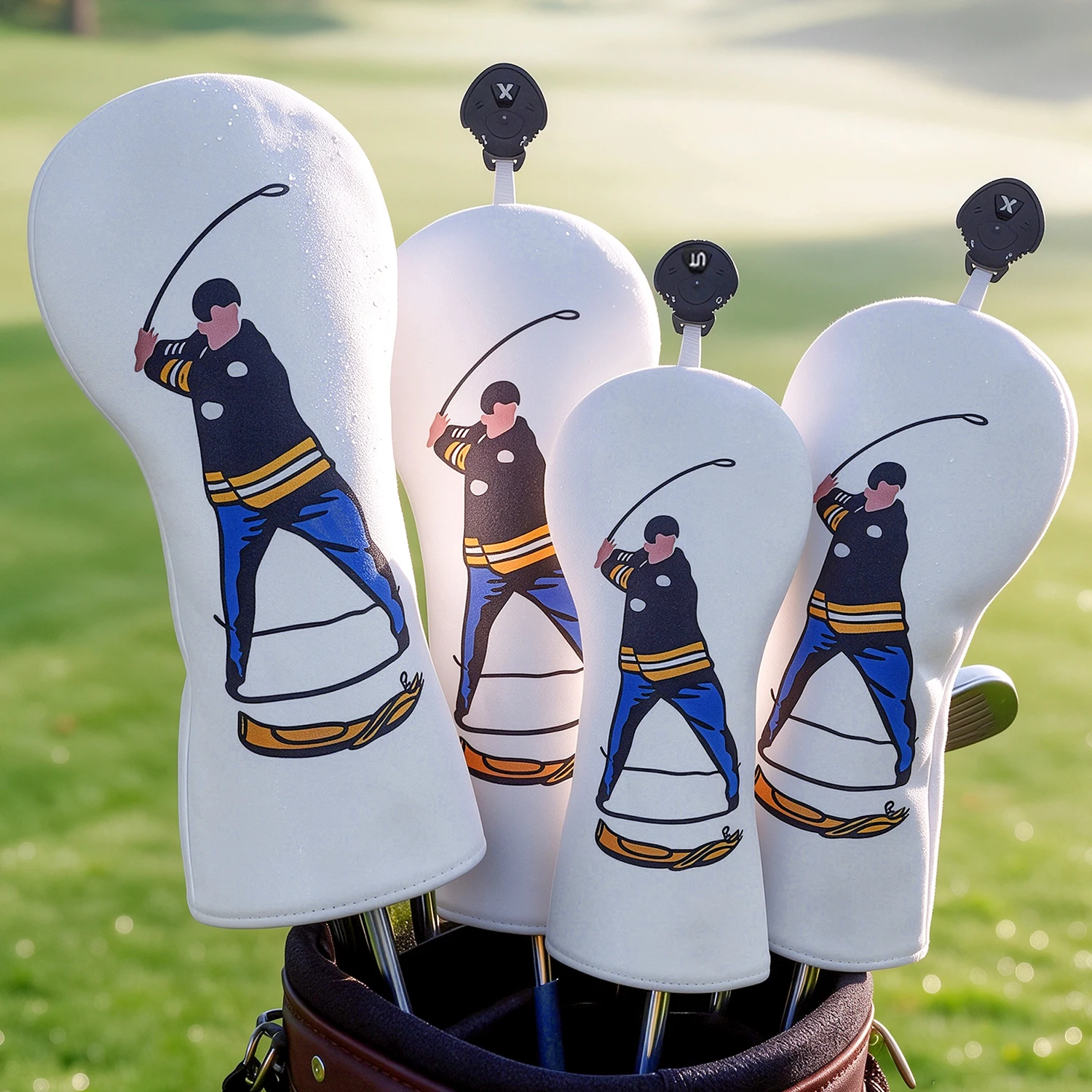 Golf Driver - 1PC/4PCS Printed Golf Swing Character Golf