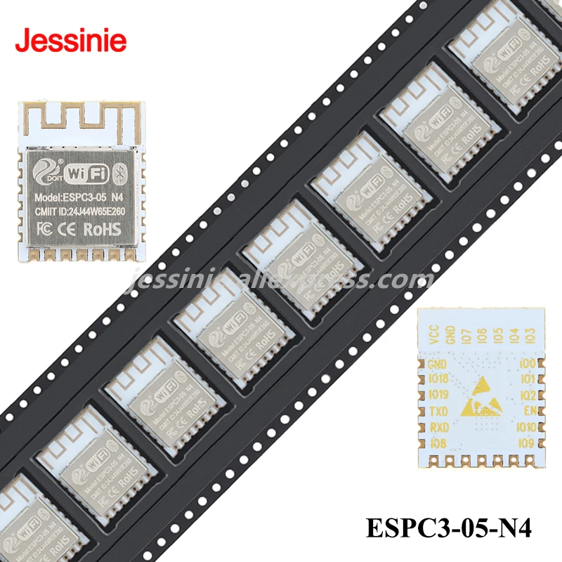 5pcs/1pc ESPC3-05-N4 ESPC3-12-N4 ESPC3-12E-N4 ESPC3-20-N4 ESPC3-20E-N4 32-bit RISC-V MCU BLE 5.0 WiFi Module Onboard Antenna
