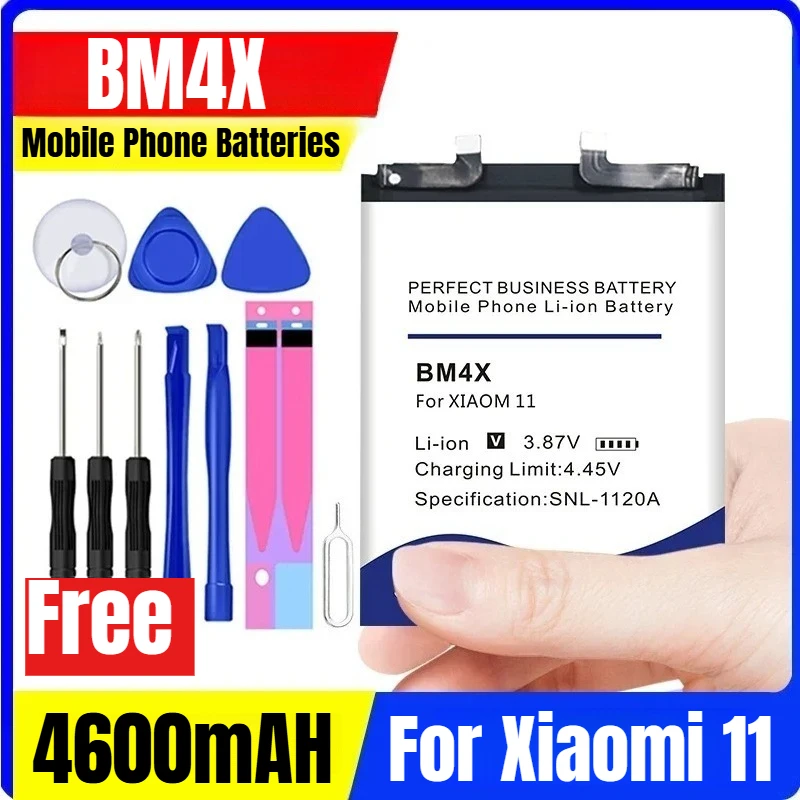 

High Quality 4600mAH BM4X Mobile Phone Batteries for Xiaomi 11+Tool